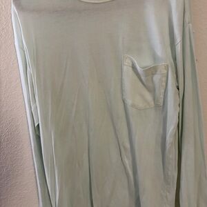 PINK Victoria's Secret Light Blue Long Sleeve Tee